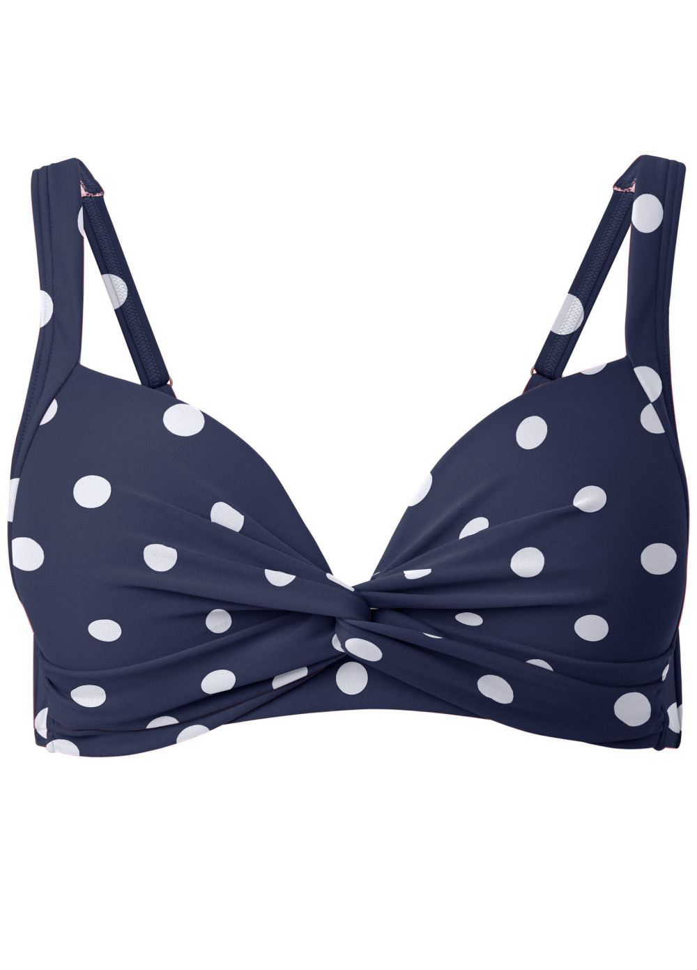 Venus Twist Front Bikini Top Bikini - Sea Salt Dots