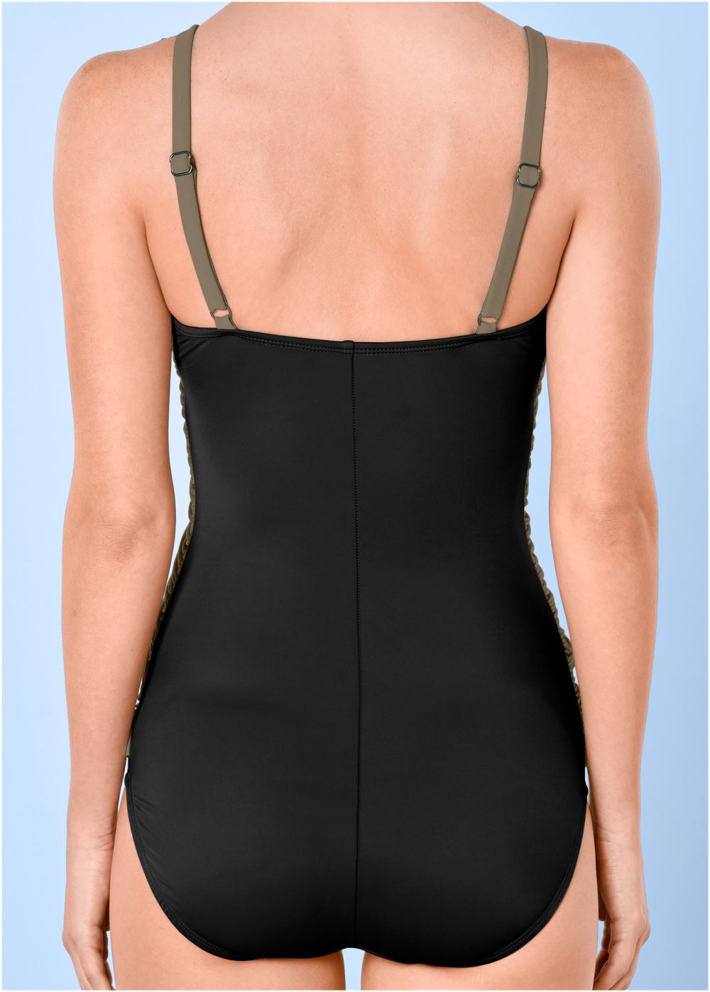 Venus Slimming Draped One-Piece Swimsuit in Sahara