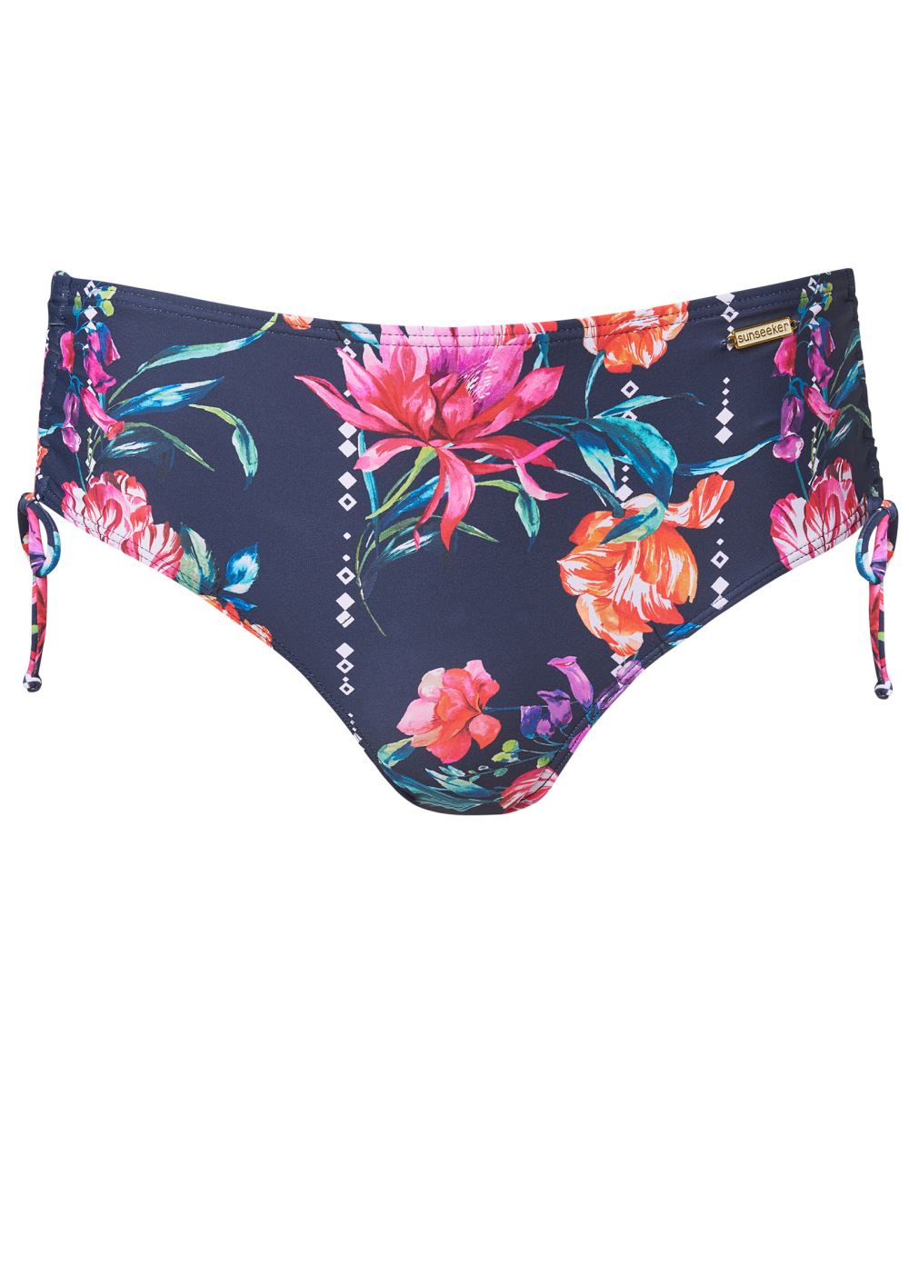 Venus Adjustable Mid-Rise Bottom Bikini - Floral Drop