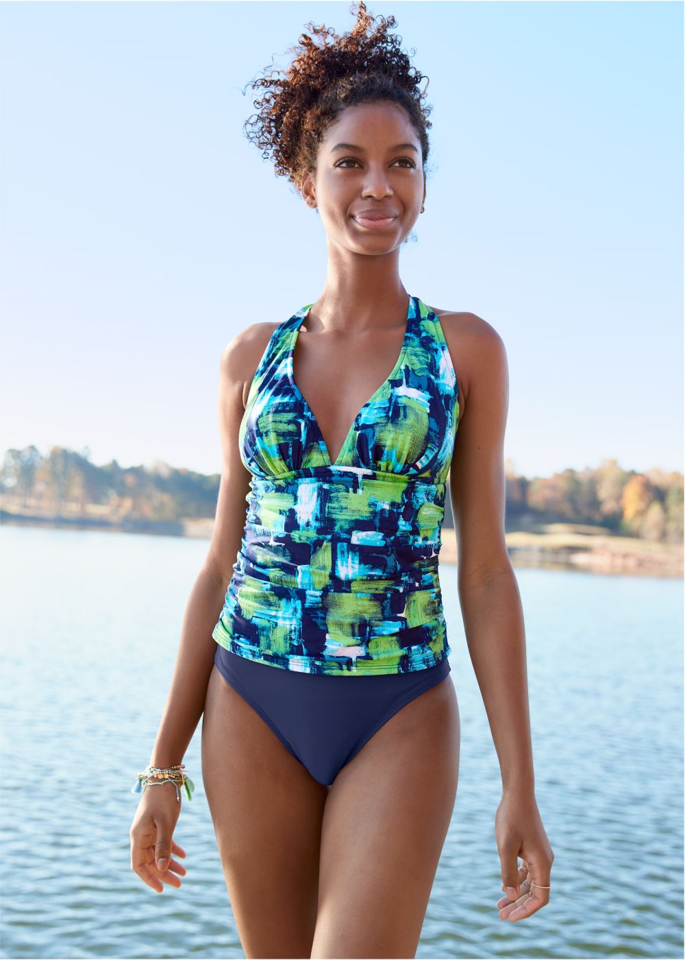 Venus Smoothing V-Back Tankini Top Bikini - Paint By Numbers