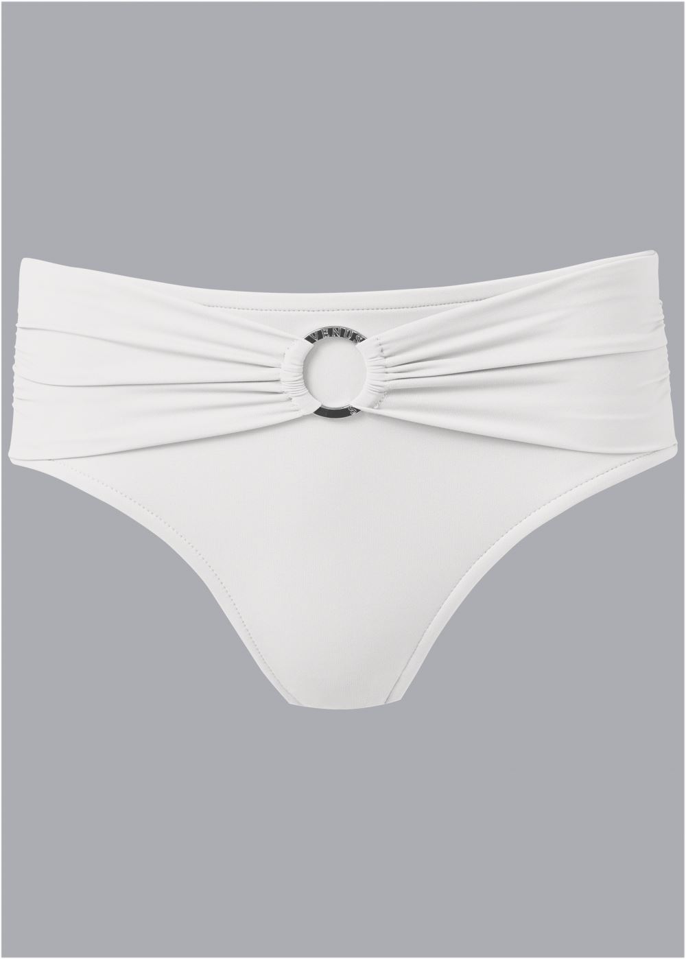 Venus Sally Mid-Rise Bottom Bikini - Pearl White