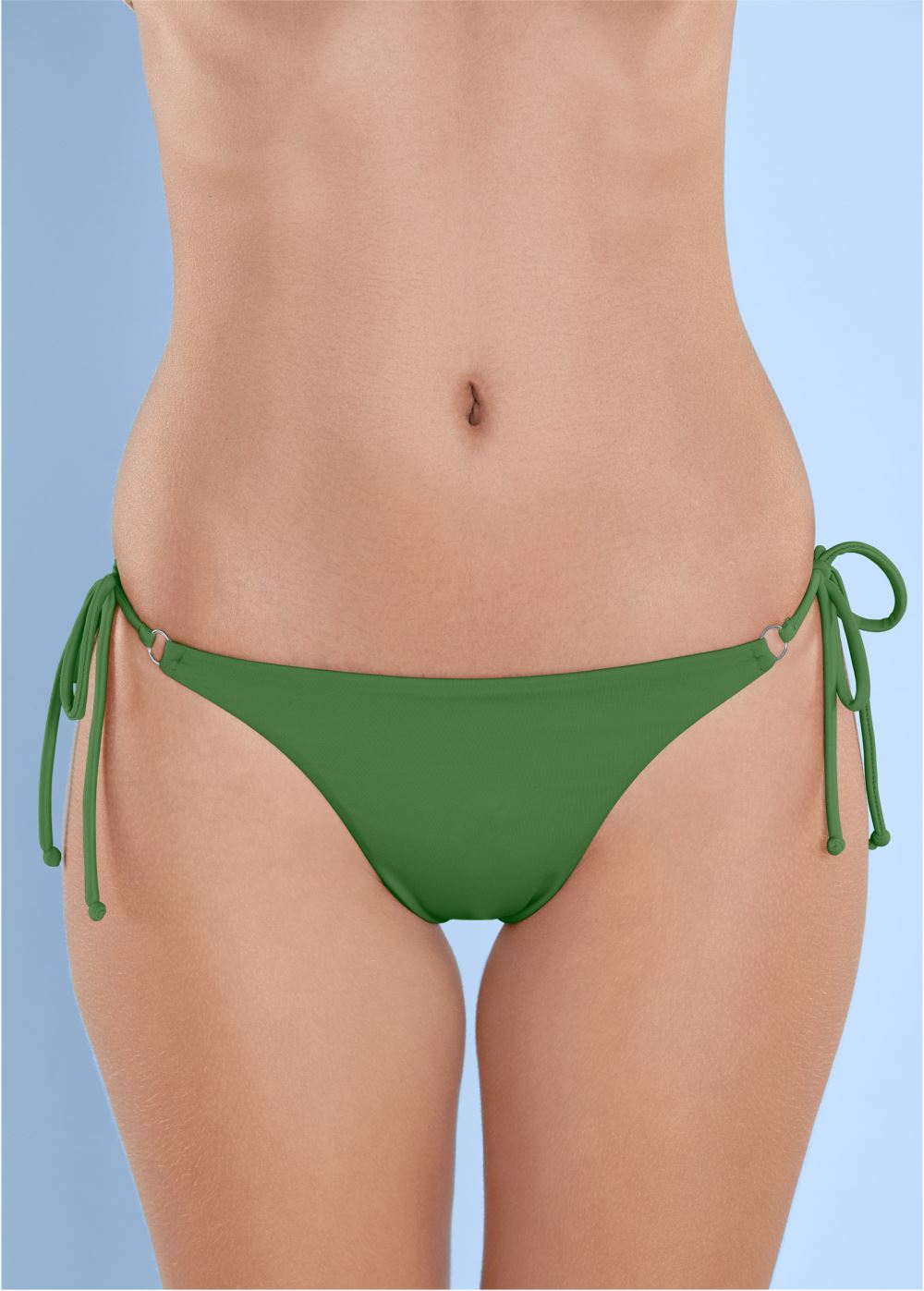 Venus Cheeky Tie Side Bottom Bikini - Everglades Green