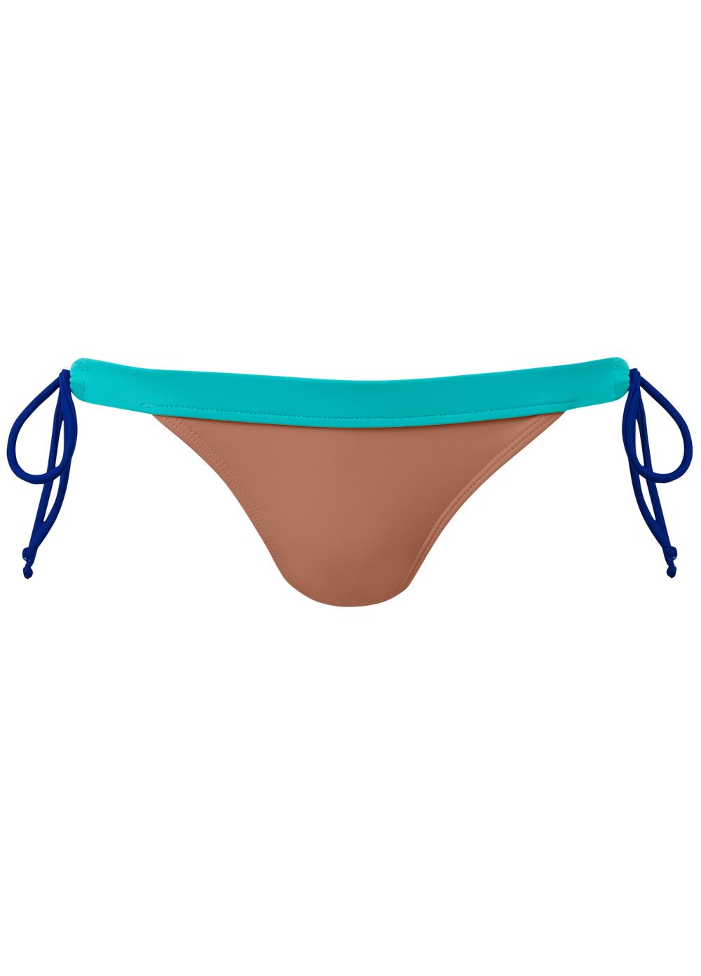 Venus Banded Tie-Side Low-Rise Bottom Bikini - Macchiato,Aqua,Ultramarineblue
