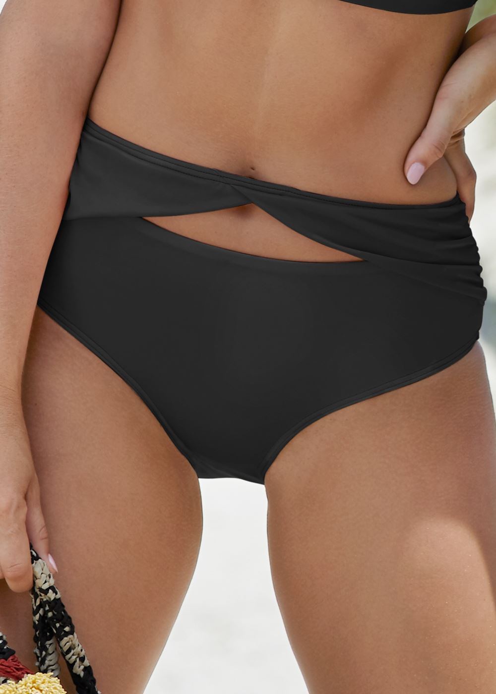 Venus High-Rise Bottom Bikini - Black Beauty