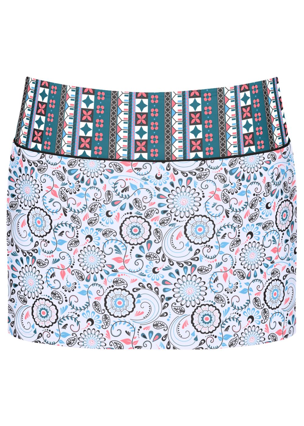 Venus Bohemian Skirted Bottom Bikini - Lotus Flowers