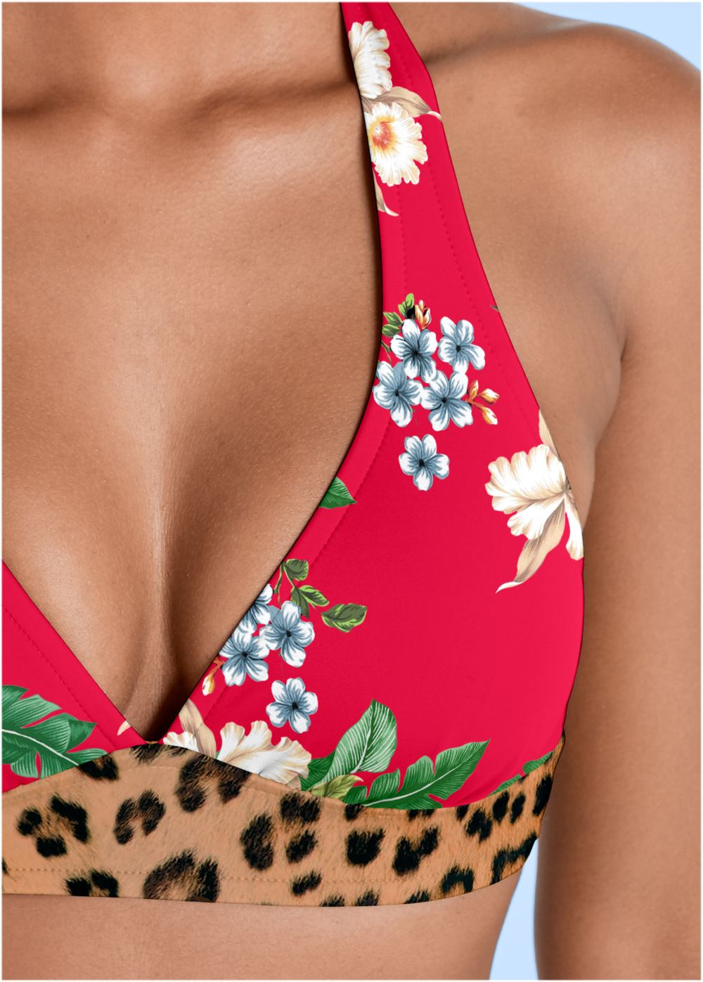 Venus Perfect Fit Halter Top Bikini - Tula Floral