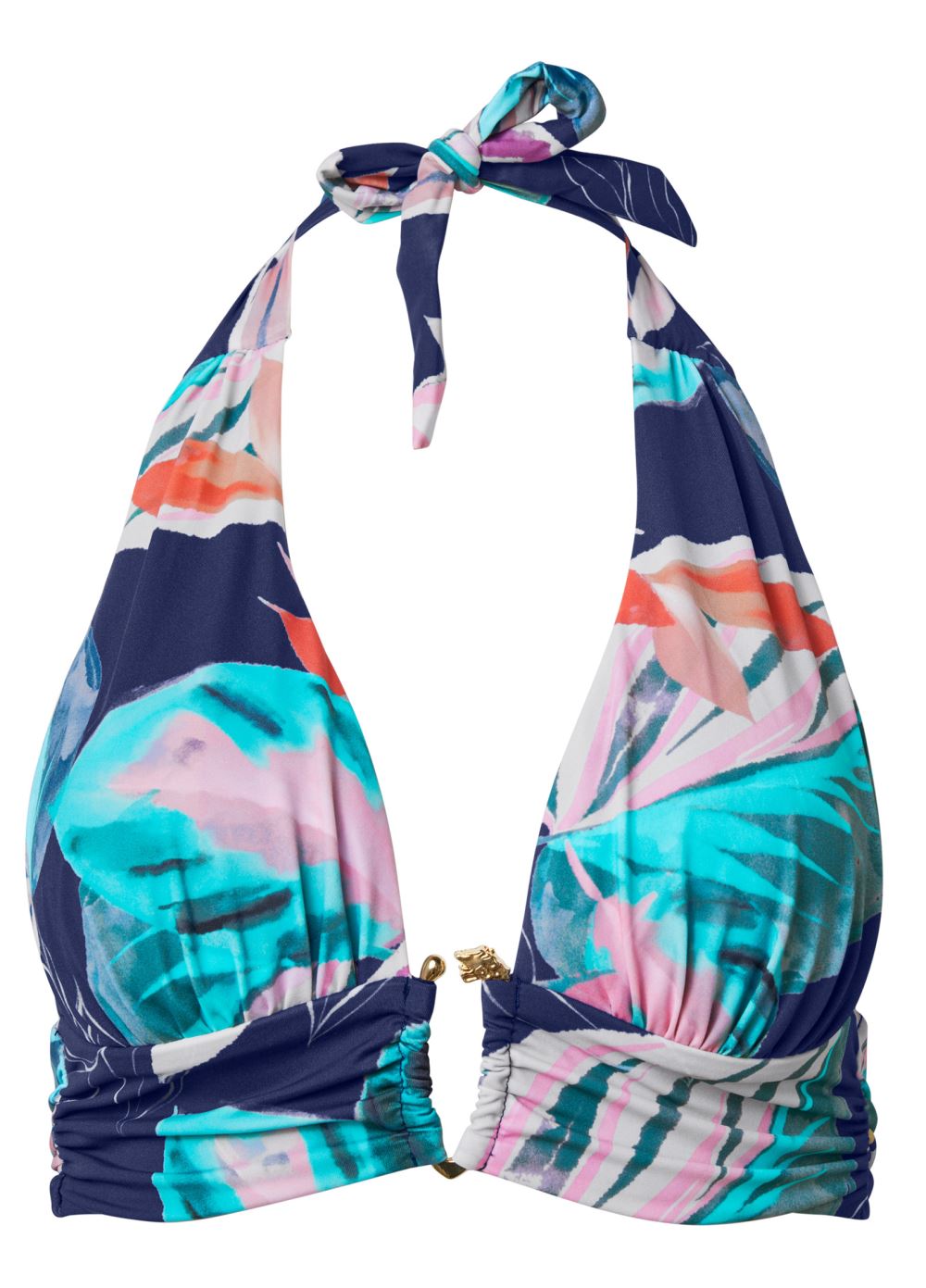Venus Fierce Triangle Bikini Top Bikini - Midnight Leaf