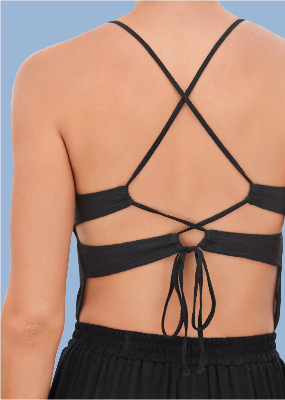 Venus Strappy Back Cover-Up Jumpsuit in Black