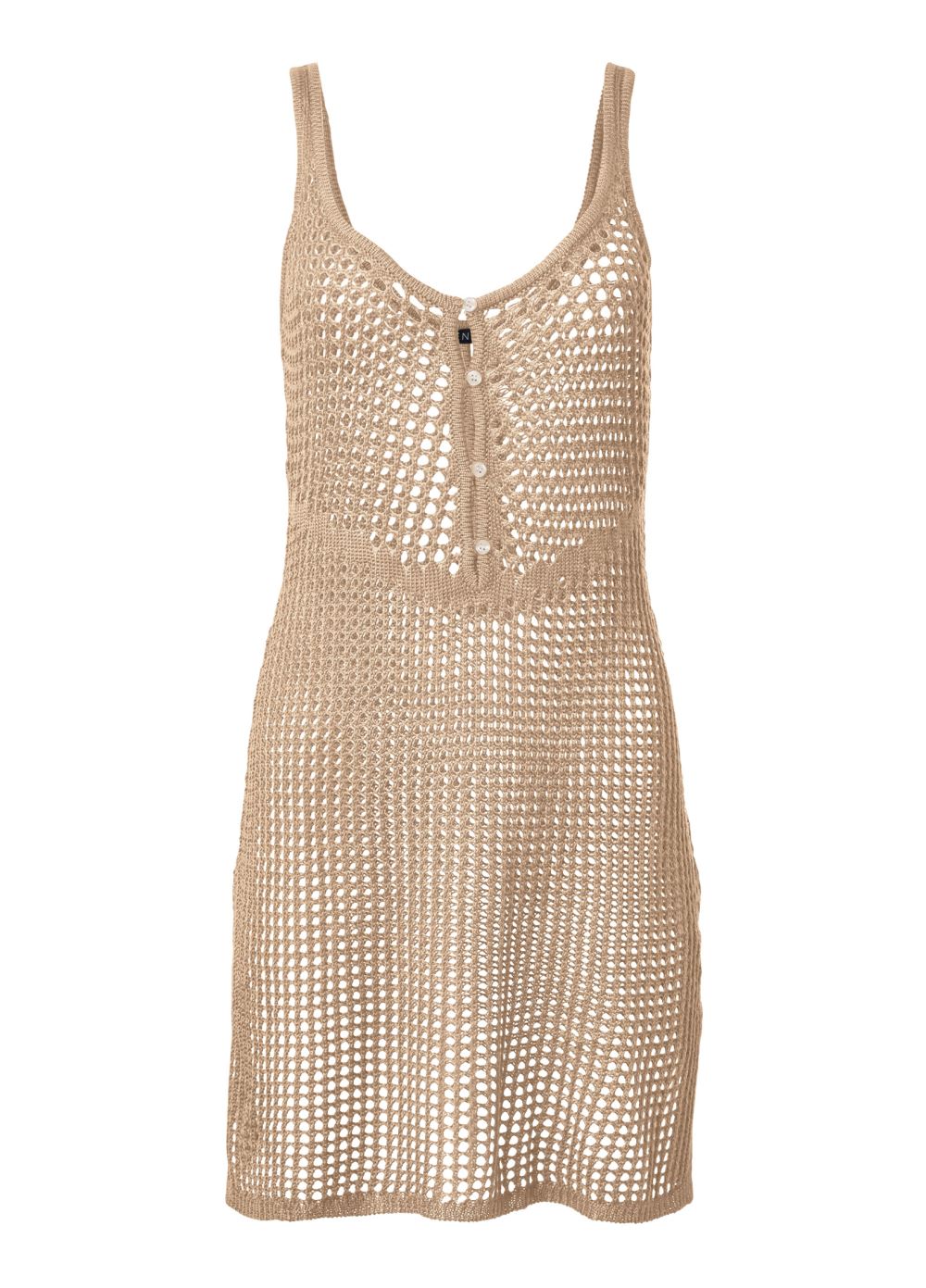 Venus Wild Jungle Crochet Dress in Sweet Cream