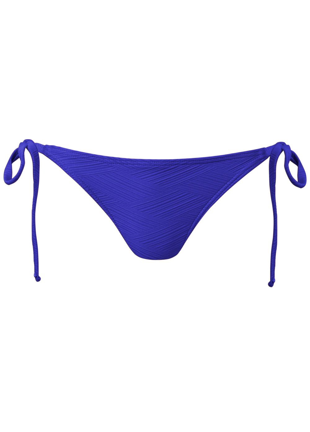 Venus Texture String Bottom Bikini - Textured Cobalt Blue
