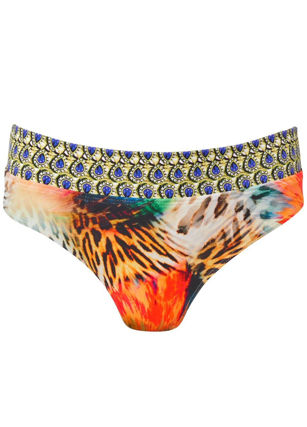 Venus Fold Waist Bottom Bikini - Island Delight