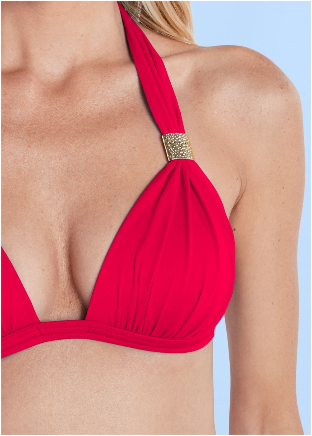 Venus Goddess Enhancer Push-Up Top Bikini - Red Hot
