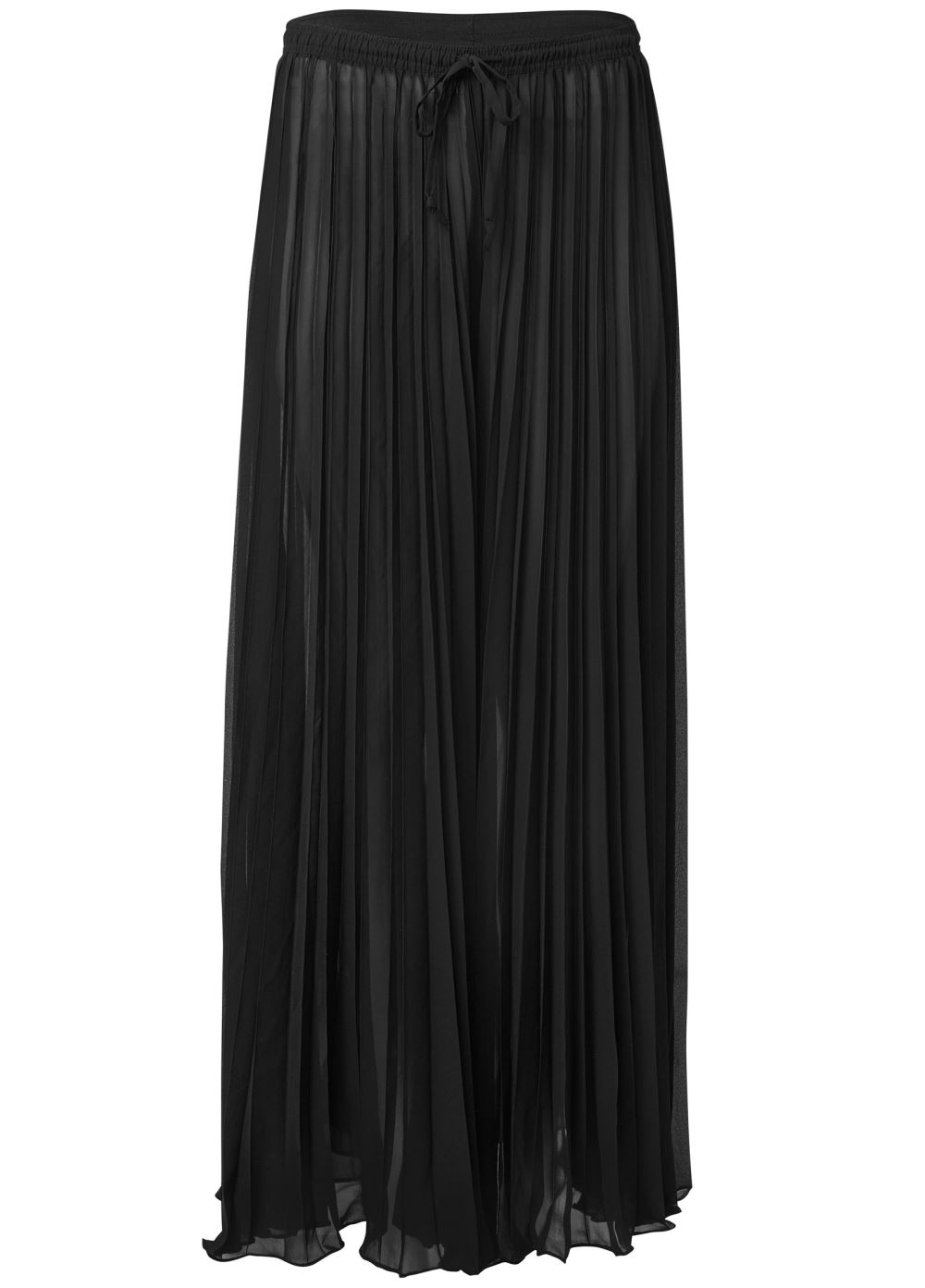 Venus Pleated Cover-Up Pants in Black