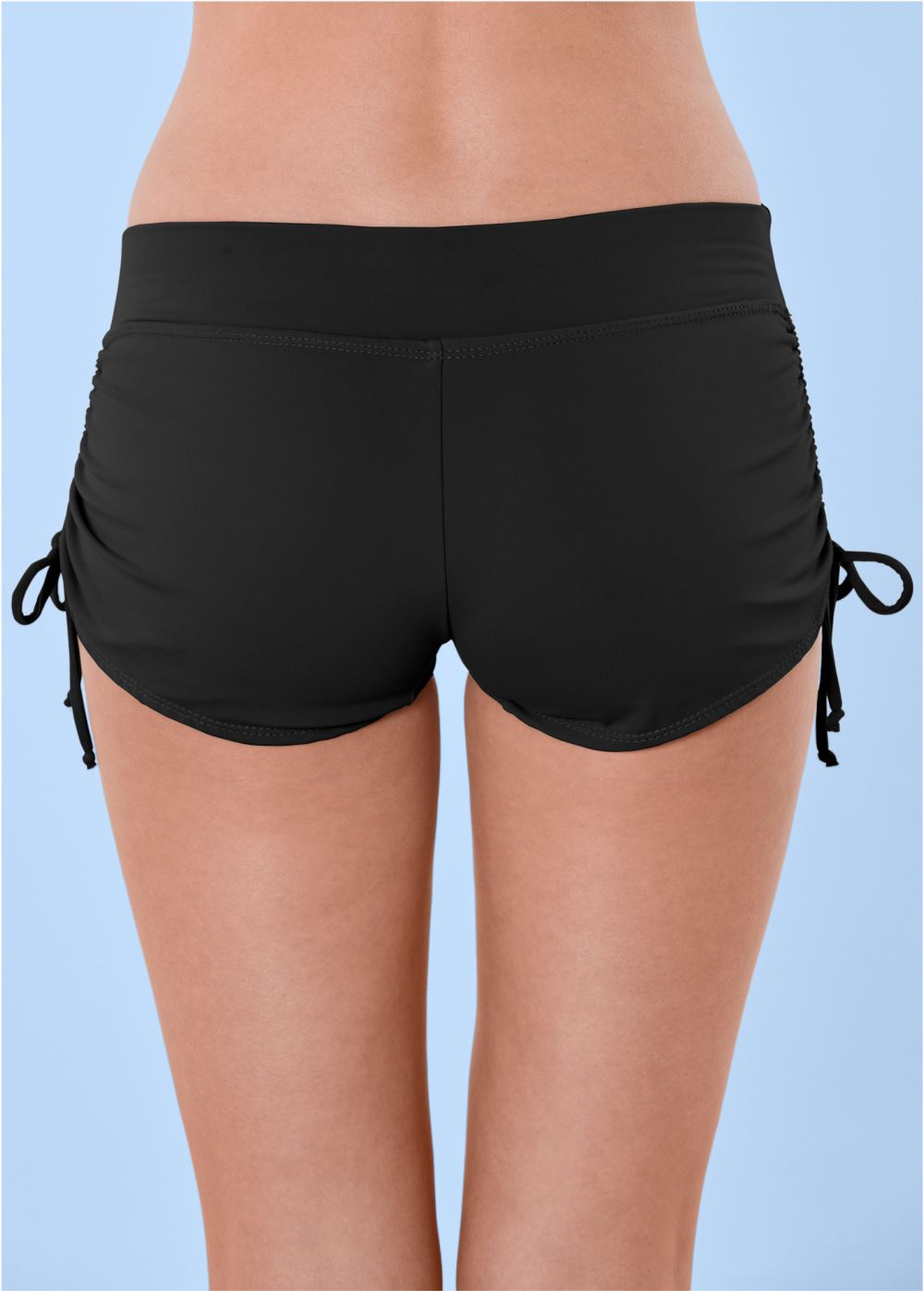 Venus Adjustable Side Swim Short Bikini - Black Beauty