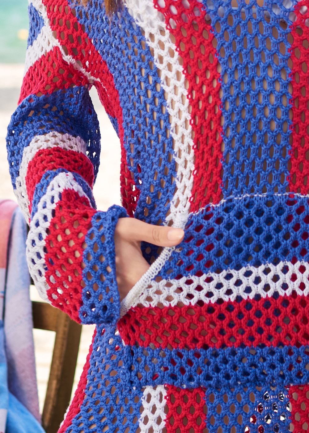 Venus Hoodie Cover-Up in Americana