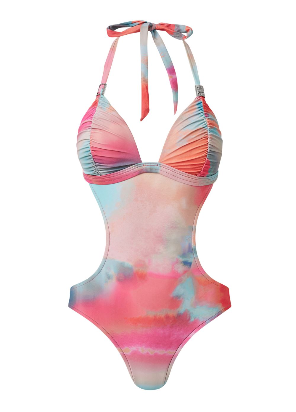 Venus Ruched Goddess Monokini Swimsuit in Afterglow