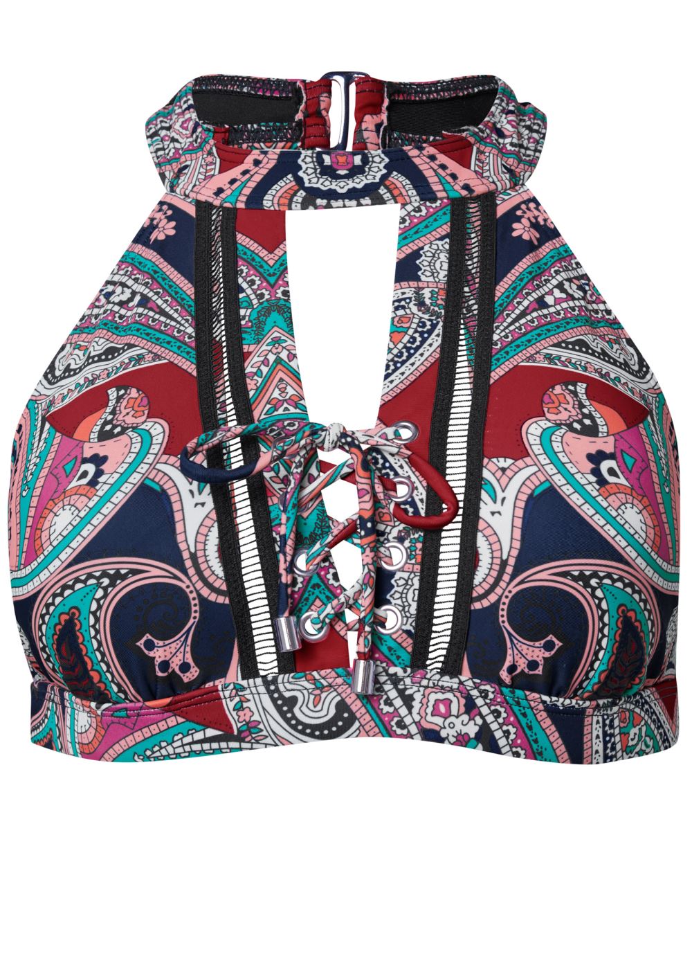 Venus High Neck Detailed Top Bikini - Adorn Me
