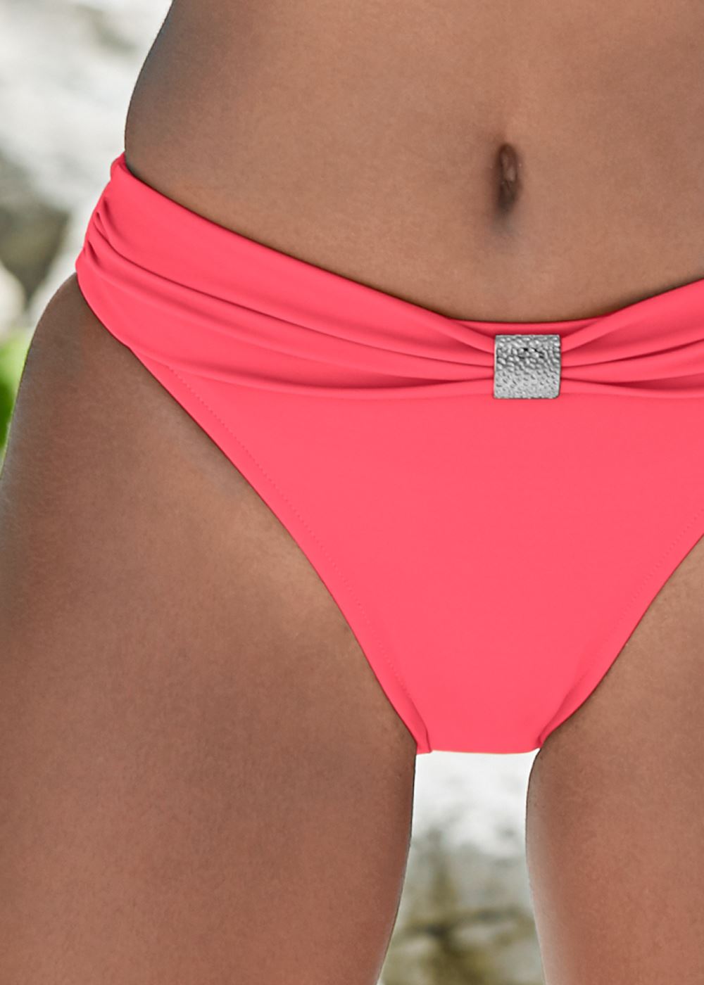 Venus Goddess Scoop Front Bottom Bikini - Sunset Pink