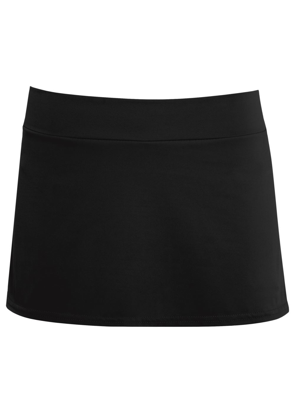 Venus Skirted Mid-Rise Bottom Bikini - Black Beauty