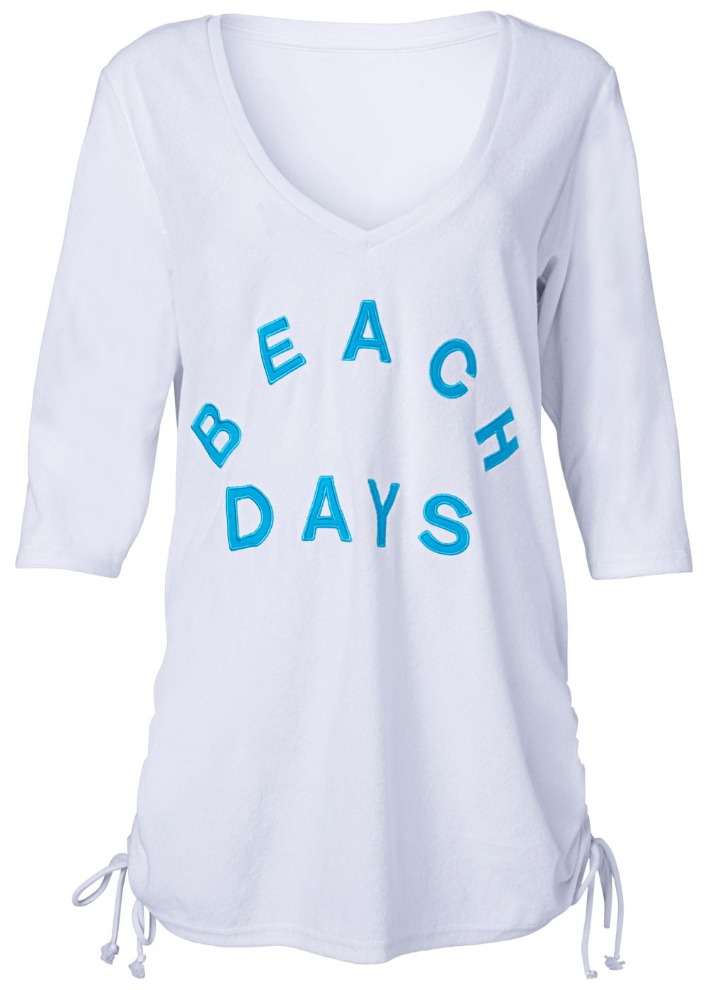 Venus Deep V Beach Cover-Up in White