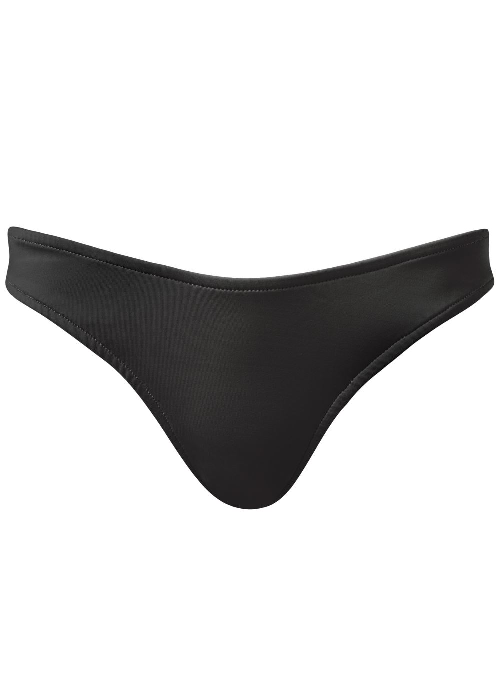 Venus Classic Scoop Front Bottom  Bikini - Black Beauty