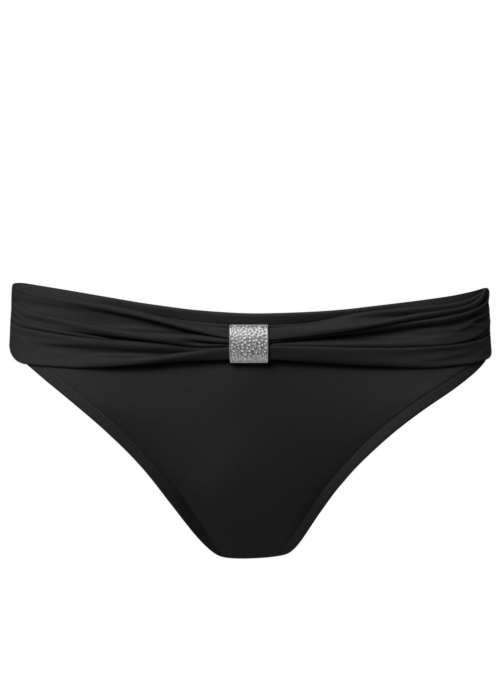 Venus Goddess Scoop Front Bottom Bikini - Black Beauty
