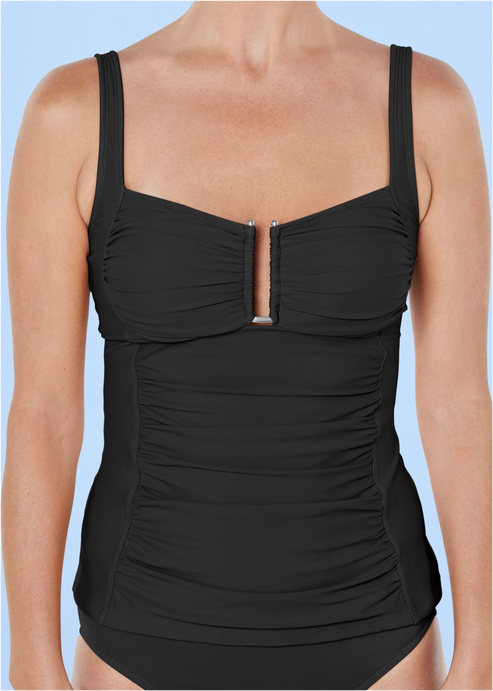 Venus Slenderizing Tankini Top Bikini - Black Beauty