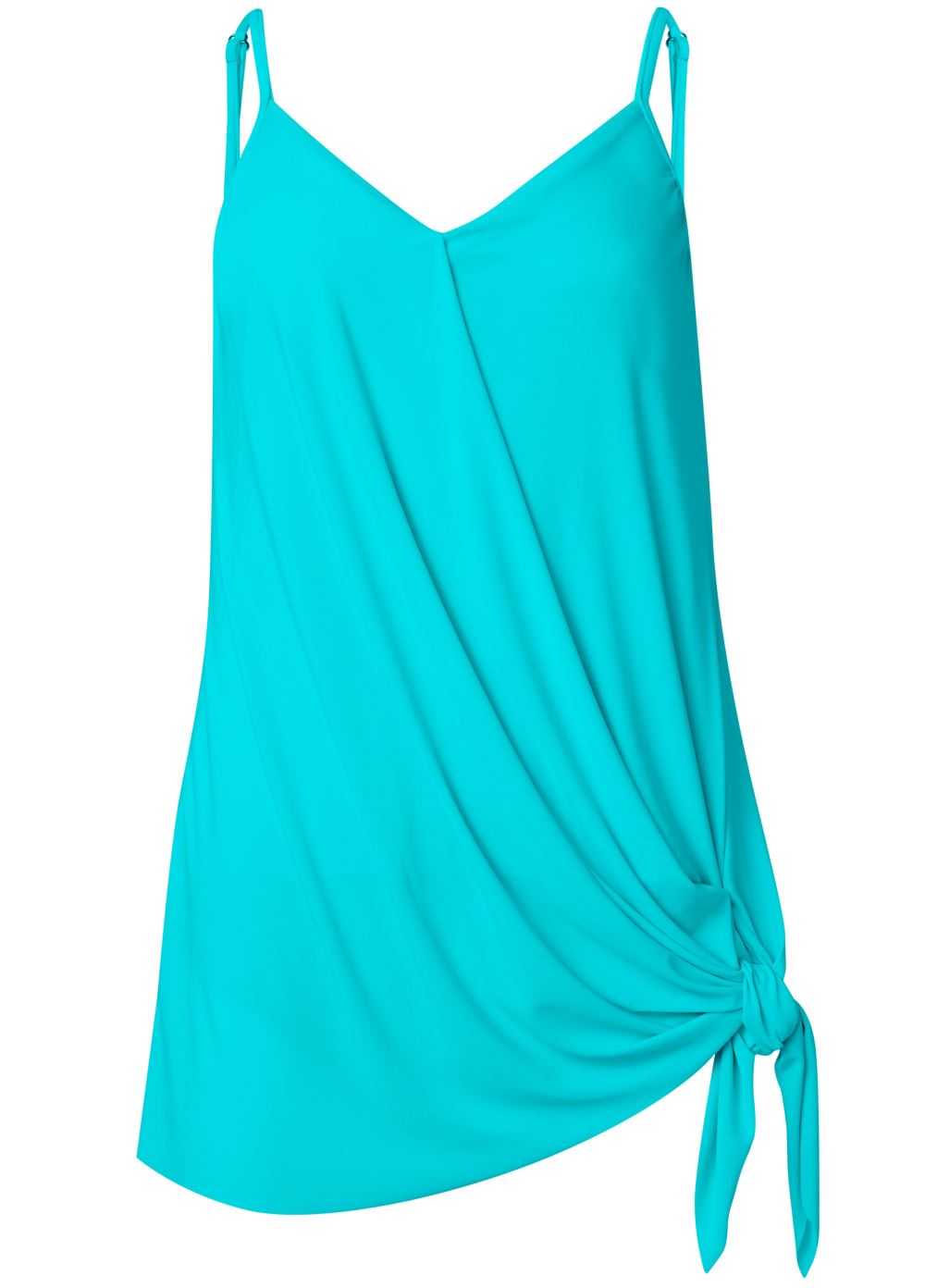 Venus Tie Side Swim Dress Swimsuit in Aqua Reef