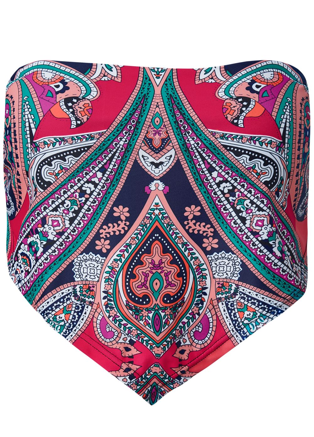 Venus Bandeau Hanky Hem Crop Top Bikini - Adorn Me
