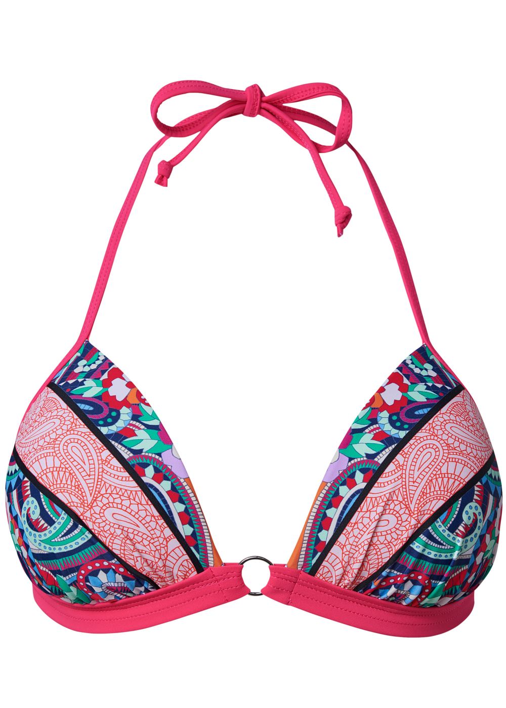 Venus Enhancer Push-Up Triangle Top Bikini - Pop Paisleys