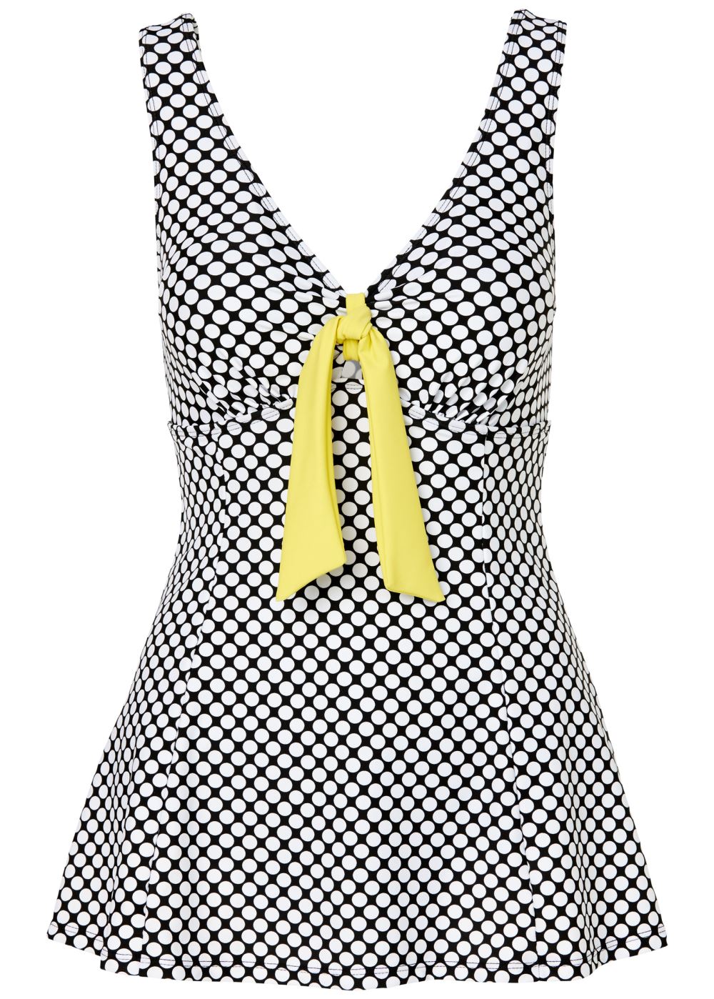 Venus Tie-Front Swim Dress Swimsuit in Dainty Dots