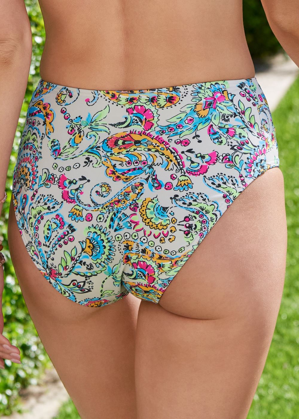 Venus Retro Twist Bottom Bikini - Poetic Paisleys