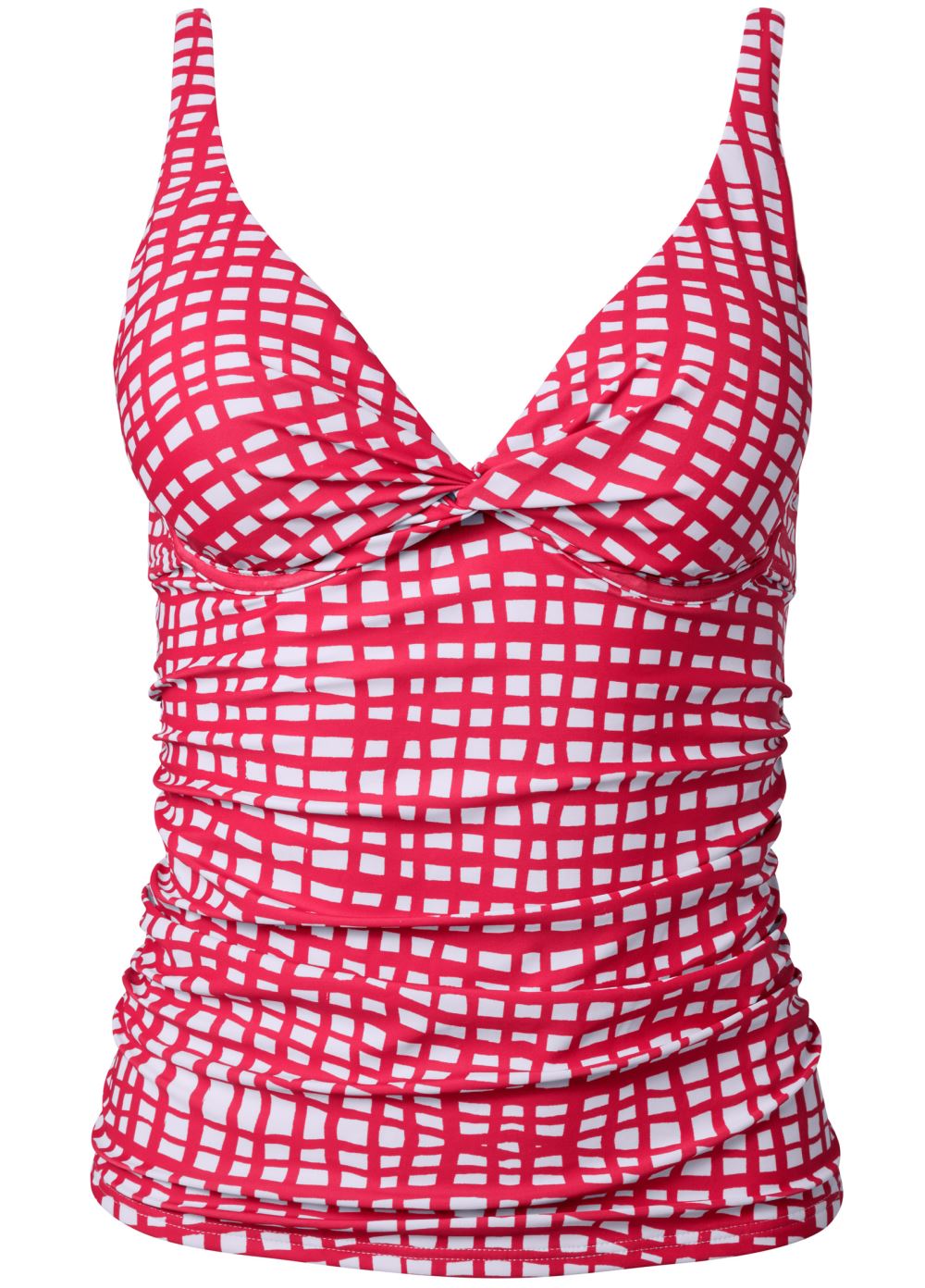 Venus Twist Underwire Tankini Top Bikini - Checker Me
