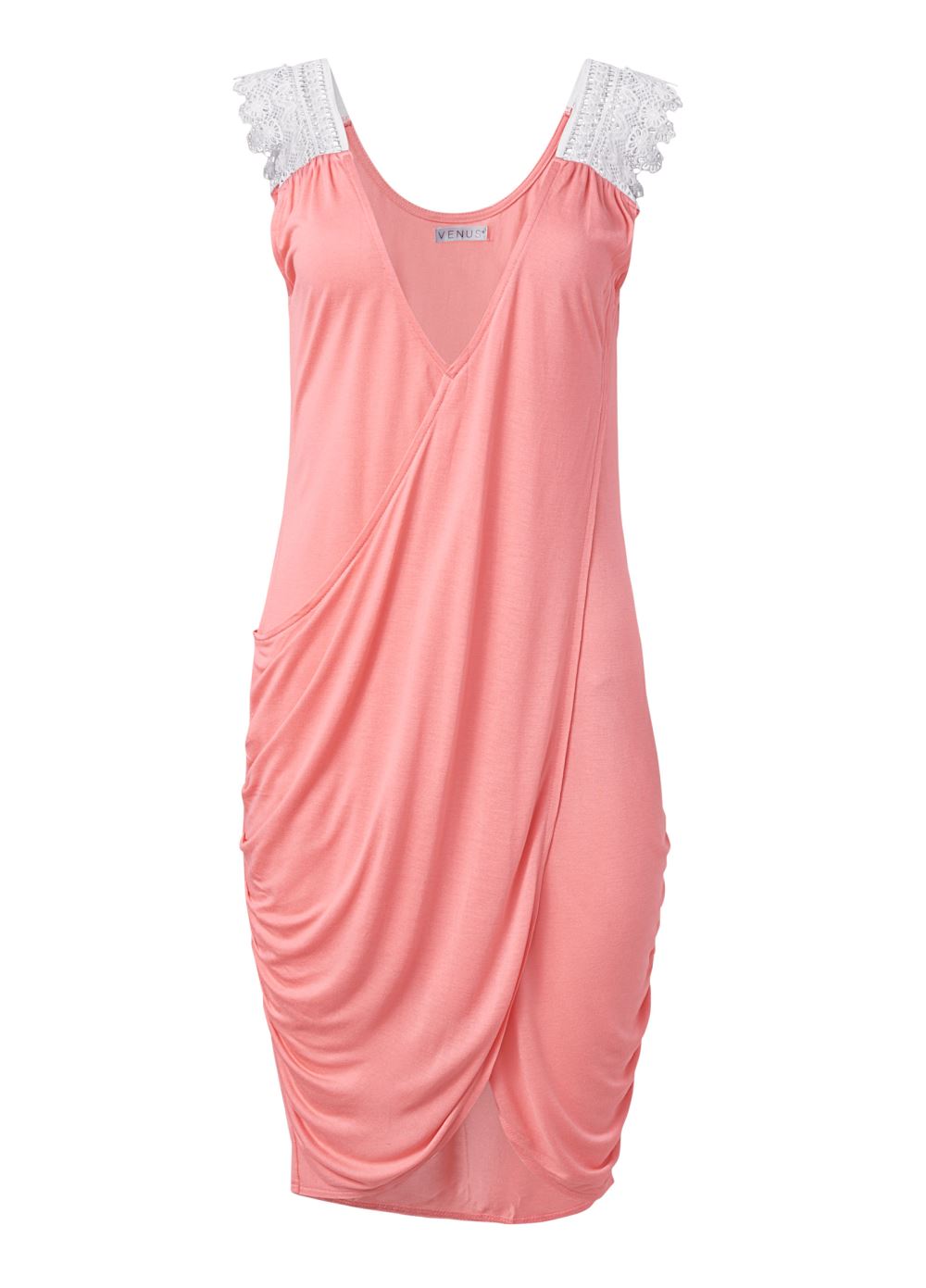 Venus Overlay Cover-Up Dress in Poppy Orange
