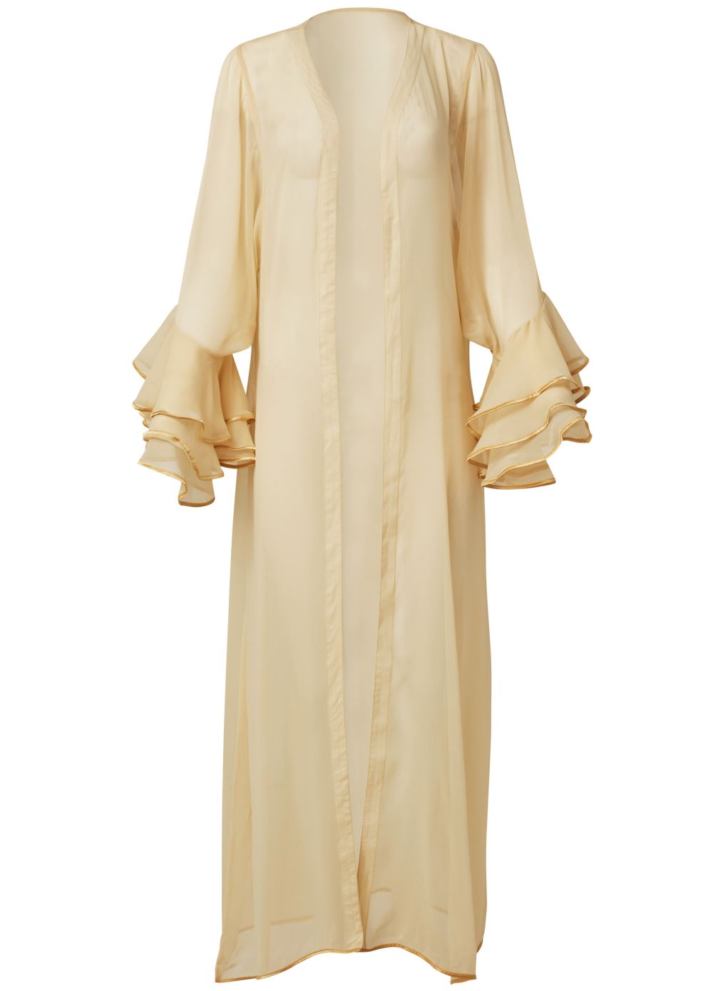 Venus Gold Tipped Kimono in Bubble Bath Metallic