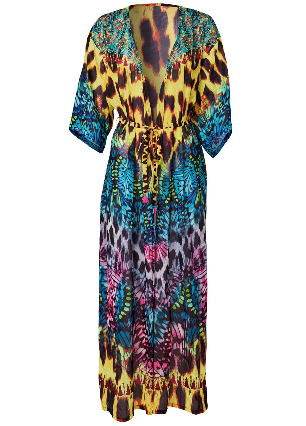 Venus Long Kimono Cover-Up in Jungle Party